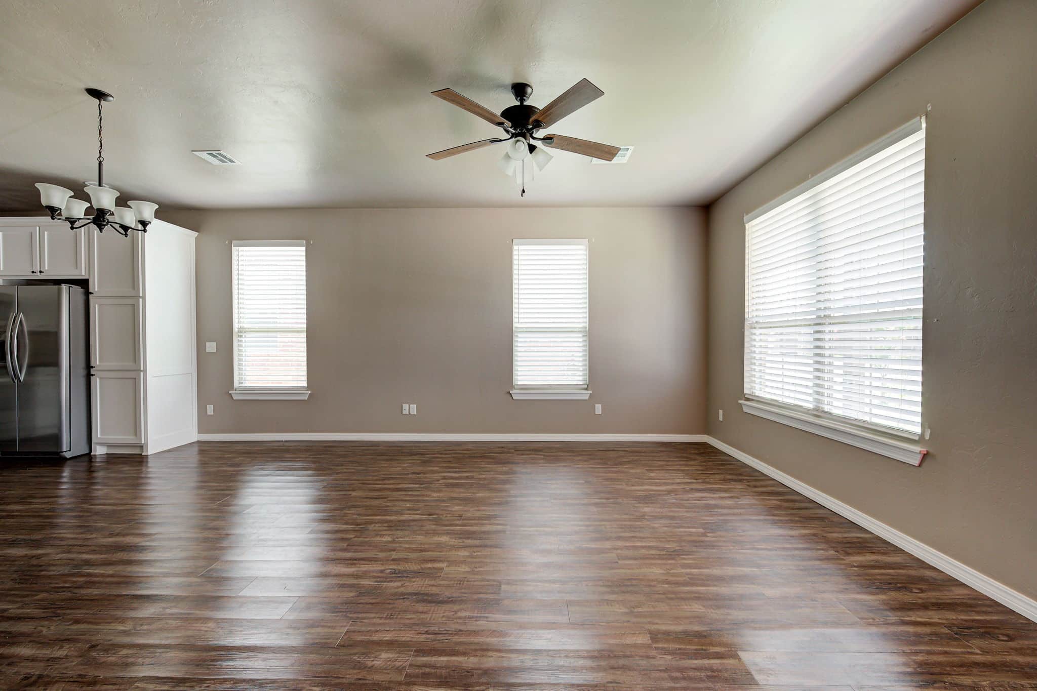 Living Room with large windows Stone Hollow Oklahoma Norman Noble Active Senior Community